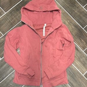 Lululemon Pink Hooded Scuba Jacket